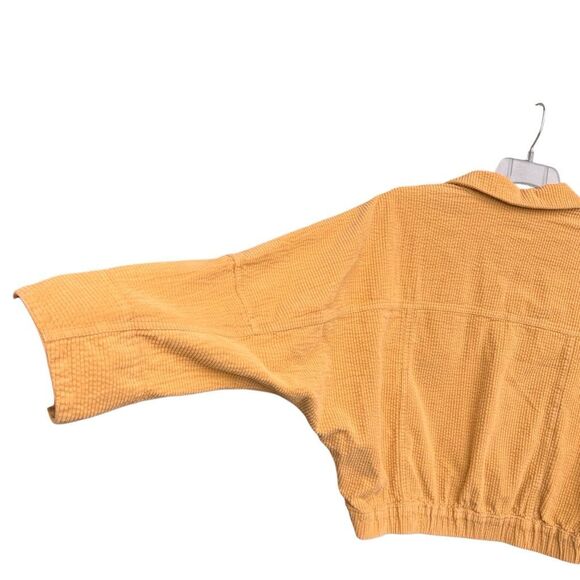 Brand of the Free Baggy Corduroy Sand Yellow Jacket Women Sz Small Chunk Dolman - Picture 7 of 9